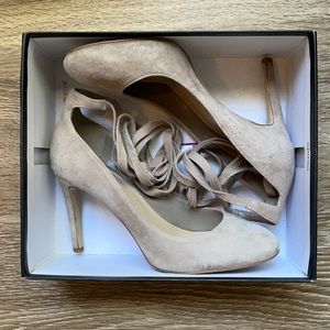 BCBG Lace Up Heels